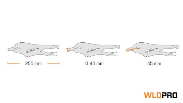 Svetstång D15 med plåtbackar (255 mm / 10